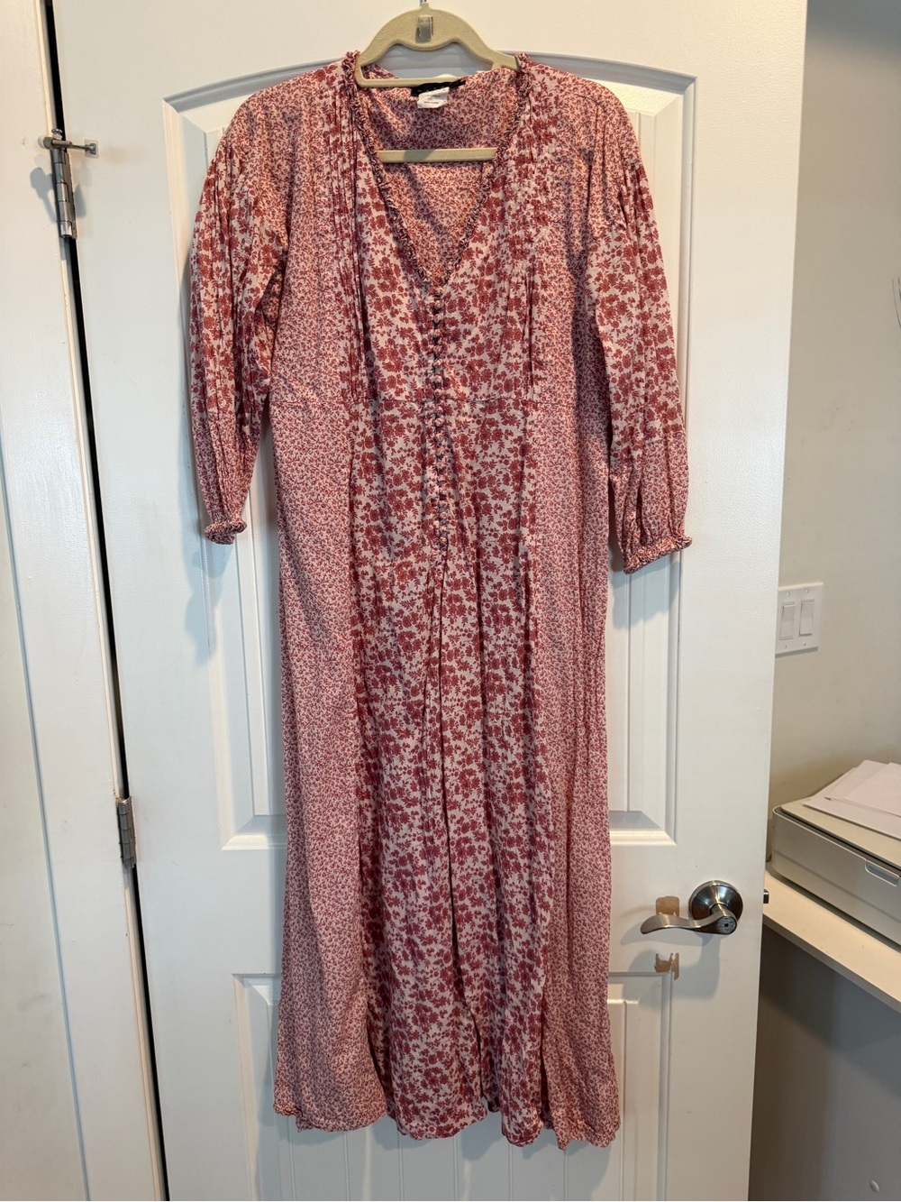 Hatch Dusty Rose Floral Maxi Dress